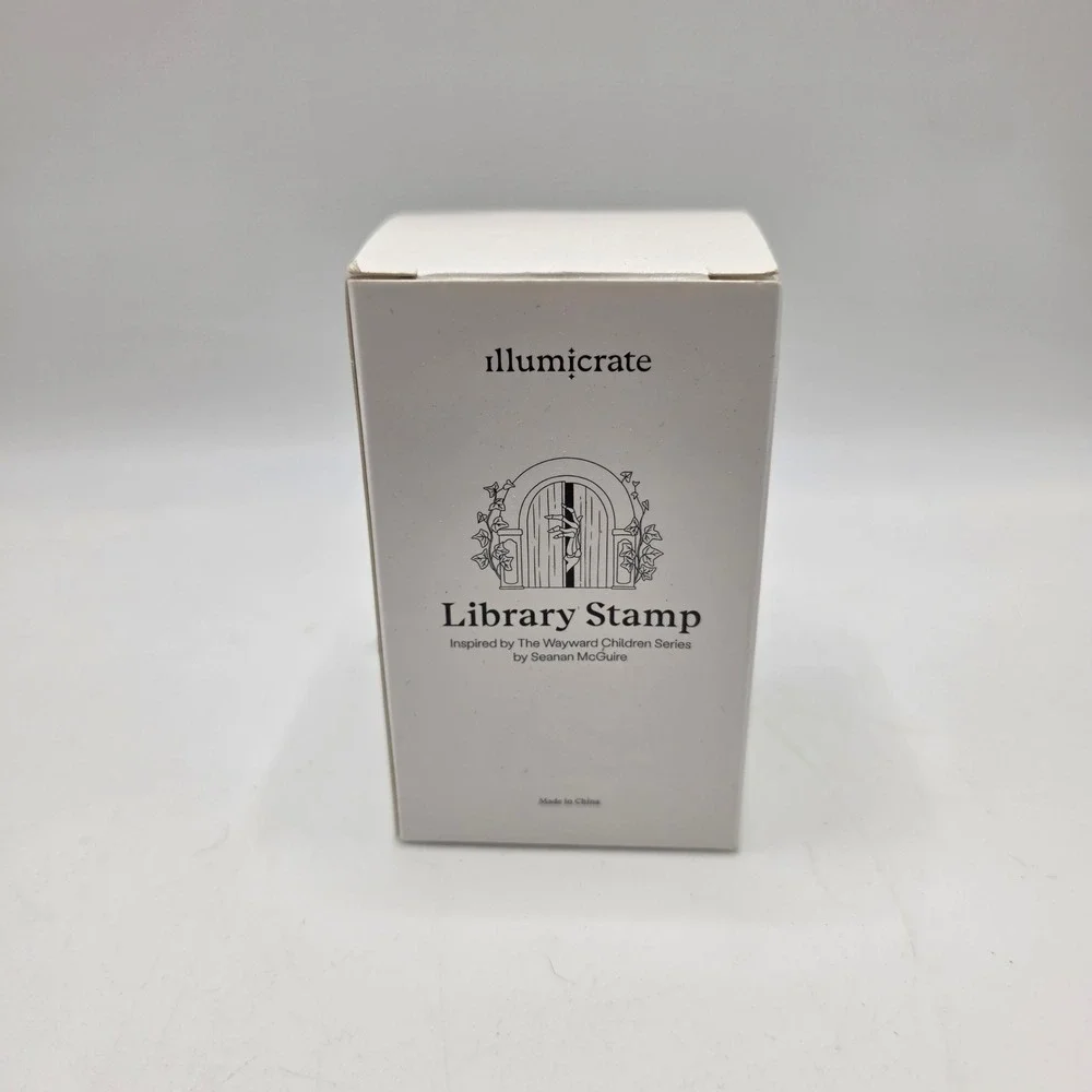 Illumicrate Library Stamp Wayward Children Seanan McGuire Wood Handle Bookish